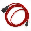 Crea tu Snake para pantalla con cable de Rayón Rojo RM09, socket y enchufe,  y trae